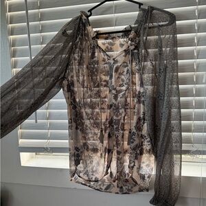 Sheer free people blouse
